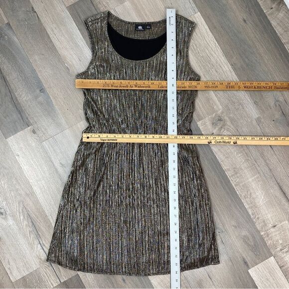 Rock and Republic Metallic Crinkle Shift Party Dress Silver Small - Picture 12 of 12